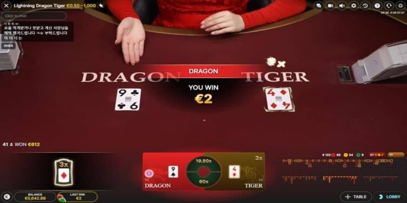 Rổng Hổ (Dragon Tiger) là lựa chọn đơn giản
